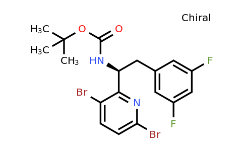 CAS 1620056-47-4 | tert-butyl N-[(1S)-1-(3,6-dibromopyridin-2-yl)-2-(3,5-difluorophenyl)ethyl]carbamate