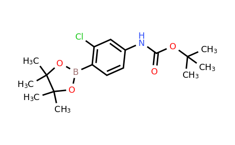 CAS 1620228-06-9 | tert-Butyl (3-chloro-4-(4,4,5,5-tetramethyl-1,3,2-dioxaborolan-2-yl)phenyl)carbamate
