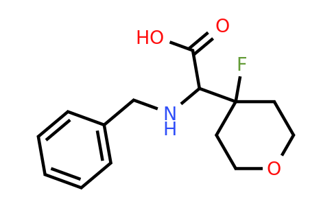 CAS 1620450-73-8 | 2-(benzylamino)-2-(4-fluorooxan-4-yl)acetic acid