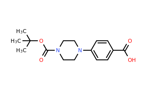 CAS 162046-66-4 | 4-[4-(Tert-butoxycarbonyl)piperazino]benzoic acid