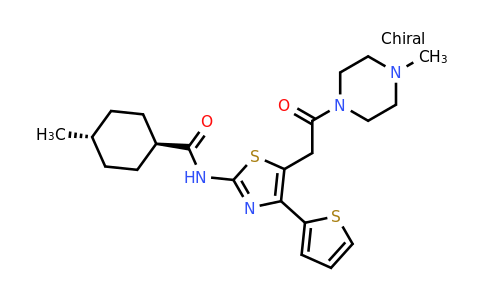 CAS 1620992-67-7 | trans-4-Methyl-N-[5-[2-(4-methylpiperazin-1-yl)-2-oxoethyl]-4-(2-thienyl)-1,3-thiazol-2-yl]cyclohexanecarboxamide