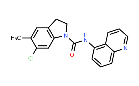 CAS 162100-15-4 | 6-Chloro-5-methyl-N-(quinolin-5-yl)indoline-1-carboxamide