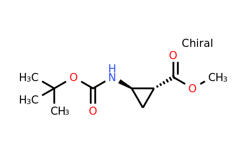 CAS 162129-55-7 | methyl trans-2-{[(tert-butoxy)carbonyl]amino}cyclopropane-1-carboxylate