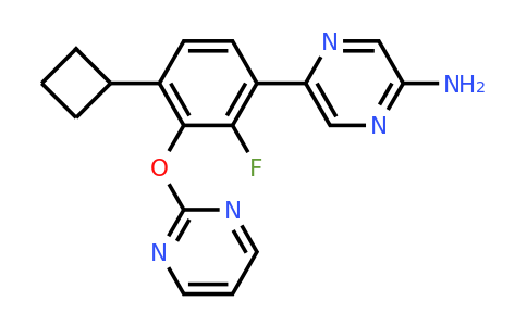 CAS 1621472-75-0 | 5-[4-cyclobutyl-2-fluoro-3-(pyrimidin-2-yloxy)phenyl]pyrazin-2-amine