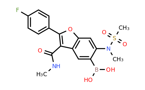 CAS 1621705-60-9 | [2-(4-fluorophenyl)-3-(methylcarbamoyl)-6-(N-methylmethanesulfonamido)-1-benzofuran-5-yl]boronic acid