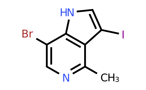 CAS 1621963-71-0 | 7-bromo-3-iodo-4-methyl-1H-pyrrolo[3,2-c]pyridine