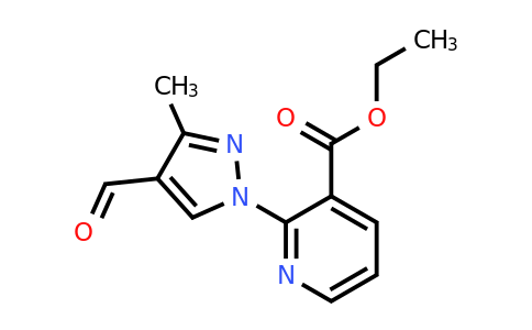 CAS 1622049-41-5 | ethyl 2-(4-formyl-3-methyl-1H-pyrazol-1-yl)pyridine-3-carboxylate
