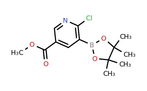 CAS 1622217-33-7 | Methyl 6-chloro-5-(4,4,5,5-tetramethyl-1,3,2-dioxaborolan-2-YL)pyridine-3-carboxylate