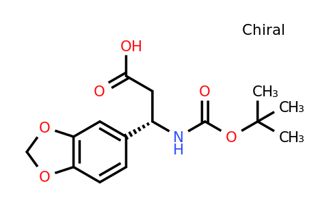 CAS 162240-67-7 | (S)-3-Benzo[1,3]dioxol-5-YL-3-tert-butoxycarbonylamino-propionic acid