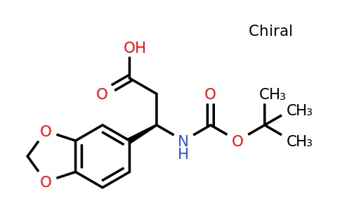 CAS 162240-68-8 | (R)-3-Benzo[1,3]dioxol-5-YL-3-tert-butoxycarbonylamino-propionic acid