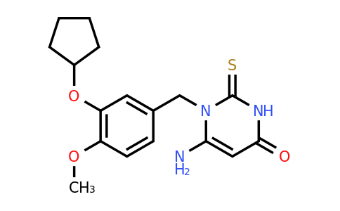 CAS 162279-51-8 | 6-Amino-1-(3-(cyclopentyloxy)-4-methoxybenzyl)-2-thioxo-2,3-dihydropyrimidin-4(1H)-one