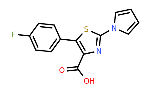 CAS 1623079-32-2 | 5-(4-Fluorophenyl)-2-(1H-pyrrol-1-yl)thiazole-4-carboxylic acid