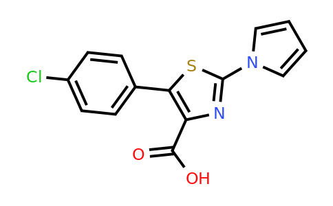 CAS 1623080-69-2 | 5-(4-Chlorophenyl)-2-(1H-pyrrol-1-yl)thiazole-4-carboxylic acid