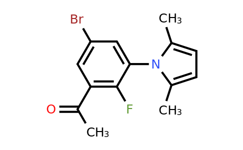 CAS 1624260-58-7 | 1-(5-Bromo-3-(2,5-dimethyl-1H-pyrrol-1-yl)-2-fluorophenyl)ethanone