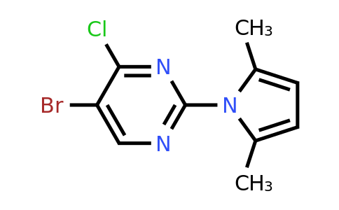 CAS 1624260-96-3 | 5-Bromo-4-chloro-2-(2,5-dimethyl-1H-pyrrol-1-yl)pyrimidine