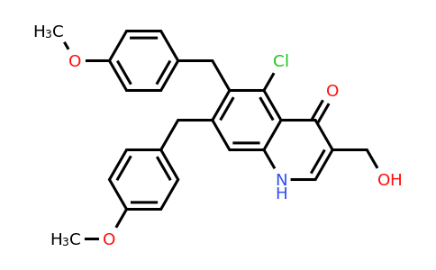 CAS 1624262-29-8 | 5-Chloro-3-(hydroxymethyl)-6,7-bis(4-methoxybenzyl)quinolin-4(1H)-one