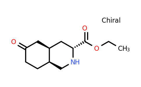 CAS 162779-54-6 | 3-isoquinolinecarboxylic acid, decahydro-6-oxo-, ethyl ester, (3r,4ar,8as)-rel-