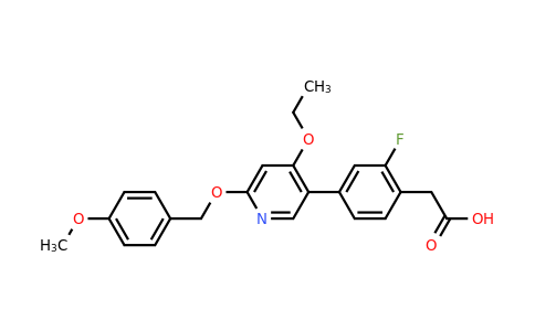 CAS 1627857-10-6 | 2-[4-[4-ethoxy-6-[(4-methoxyphenyl)methoxy]-3-pyridyl]-2-fluoro-phenyl]acetic acid