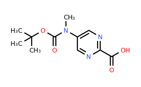 CAS 1627997-46-9 | 5-((tert-Butoxycarbonyl)(methyl)amino)pyrimidine-2-carboxylic acid