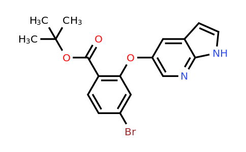 CAS 1628047-84-6 | tert-butyl 4-bromo-2-{1H-pyrrolo[2,3-b]pyridin-5-yloxy}benzoate