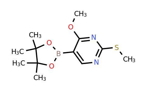 CAS 1628606-27-8 | 4-Methoxy-2-(methylthio)-5-(4,4,5,5-tetramethyl-1,3,2-dioxaborolan-2-YL)pyrimidine