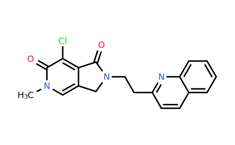 CAS 1628618-33-6 | 7-Chloro-5-methyl-2-(2-(quinolin-2-yl)ethyl)-2,3-dihydro-1H-pyrrolo[3,4-c]pyridine-1,6(5H)-dione