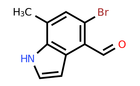 CAS 1628640-25-4 | 5-bromo-7-methyl-1H-indole-4-carbaldehyde