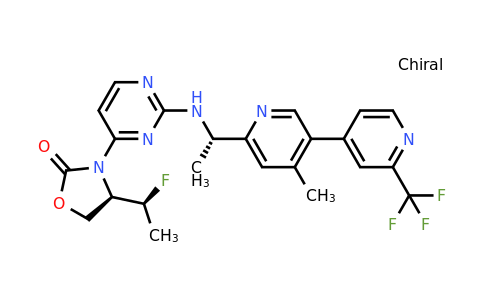 CAS 1628805-46-8 | (4R)-4-[(1S)-1-fluoroethyl]-3-(2-{[(1S)-1-[4-methyl-2'-(trifluoromethyl)-[3,4'-bipyridin]-6-yl]ethyl]amino}pyrimidin-4-yl)-1,3-oxazolidin-2-one