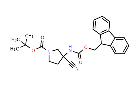 CAS 1629579-47-0 | tert-butyl 3-cyano-3-(9H-fluoren-9-ylmethoxycarbonylamino)pyrrolidine-1-carboxylate