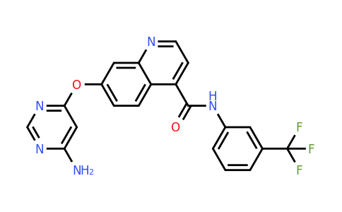 CAS 1630025-55-6 | 7-((6-Aminopyrimidin-4-yl)oxy)-N-(3-(trifluoromethyl)phenyl)quinoline-4-carboxamide