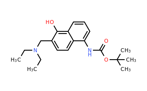 CAS 1630086-22-4 | tert-Butyl (6-((diethylamino)methyl)-5-hydroxynaphthalen-1-yl)carbamate