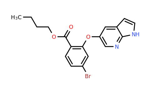 CAS 1630101-81-3 | butyl 4-bromo-2-(1H-pyrrolo[2,3-b]pyridin-5-yloxy)benzoate