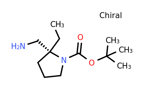 CAS 1630815-53-0 | tert-butyl (2R)-2-(aminomethyl)-2-ethylpyrrolidine-1-carboxylate