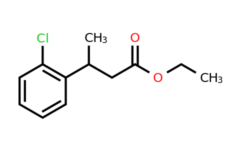 CAS 1630863-42-1 | Ethyl 3-(2-chlorophenyl)butanoate