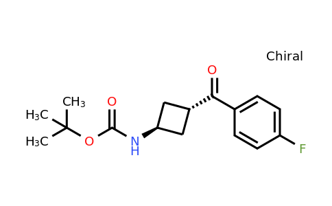 CAS 1630906-41-0 | trans-tert-butyl 3-(4-fluorobenzoyl)cyclobytylcarbamate