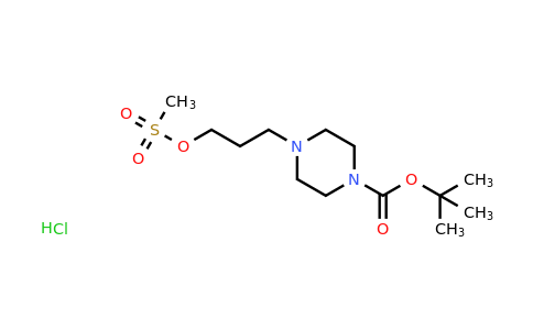 CAS 1630906-98-7 | tert-butyl 4-[3-(methanesulfonyloxy)propyl]piperazine-1-carboxylate hydrochloride