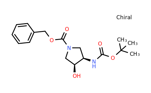 CAS 1631070-64-8 | (3R,4S)-3-tert-Butoxycarbonylamino-4-hydroxy-pyrrolidine-1-carboxylic acid benzyl ester
