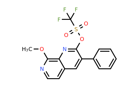 CAS 1632286-02-2 | 8-Methoxy-3-phenyl-1,7-naphthyridin-2-yl trifluoromethanesulfonate