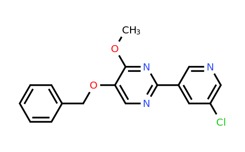 CAS 1632286-26-0 | 5-(Benzyloxy)-2-(5-chloropyridin-3-yl)-4-methoxypyrimidine