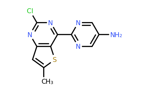 CAS 1632286-27-1 | 2-(2-Chloro-6-methylthieno[3,2-d]pyrimidin-4-yl)pyrimidin-5-amine