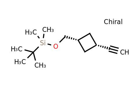 CAS 163634-18-2 | cis-tert-butyl-[(3-ethynylcyclobutyl)methoxy]-dimethyl-silane