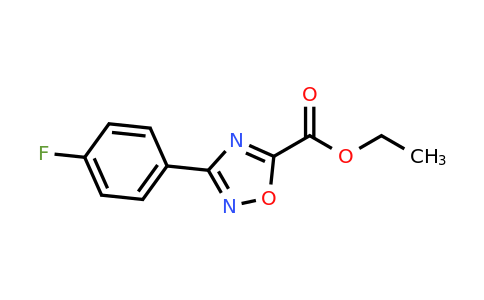 CAS 163719-81-1 | Ethyl 3-(4-fluorophenyl)-1,2,4-oxadiazole-5-carboxylate