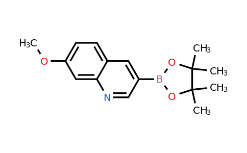 CAS 1637325-21-3 | 7-Methoxy-3-(4,4,5,5-tetramethyl-1,3,2-dioxaborolan-2-yl)quinoline