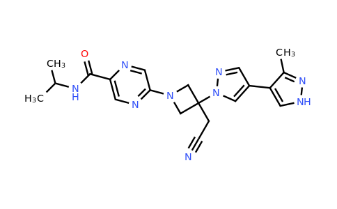 CAS 1637677-12-3 | 5-[3-(Cyanomethyl)-3-(3'-methyl-1H,1'H-4,4'-bipyrazol-1-yl)azetidin-1-yl]-N-isopropylpyrazine-2-carboxamide