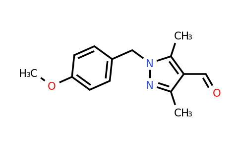 CAS 163814-56-0 | 1-[(4-methoxyphenyl)methyl]-3,5-dimethyl-1H-pyrazole-4-carbaldehyde