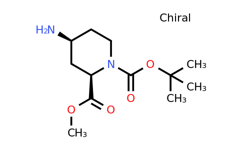 CAS 1638744-02-1 | 1-tert-butyl 2-methyl (2R,4S)-4-aminopiperidine-1,2-dicarboxylate