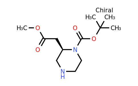 CAS 1638744-04-3 | tert-butyl (2R)-2-(2-methoxy-2-oxoethyl)piperazine-1-carboxylate