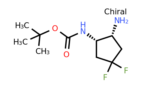 CAS 1638744-07-6 | tert-butyl N-[(1S,2R)-2-amino-4,4-difluorocyclopentyl]carbamate