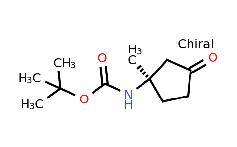 CAS 1638744-80-5 | tert-butyl N-[(1R)-1-methyl-3-oxocyclopentyl]carbamate