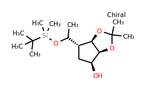 CAS 1638750-04-5 | (3aS,4S,6S,6aR)-6-{1-[(tert-butyldimethylsilyl)oxy]ethyl}-2,2-dimethyl-hexahydrocyclopenta[d][1,3]dioxol-4-ol
